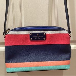 NWOT Kate Spade Bright Stripe Crossbody Purse
